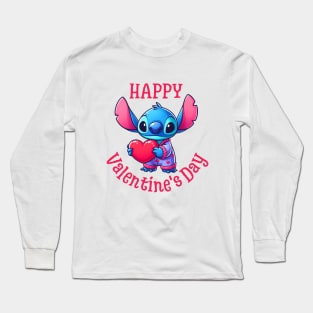 Valentines Day Stitch, Stitch Love Long Sleeve T-Shirt